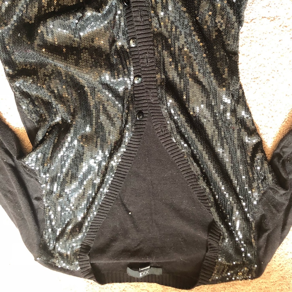 Forever 21 Black Sparkle Cardigan